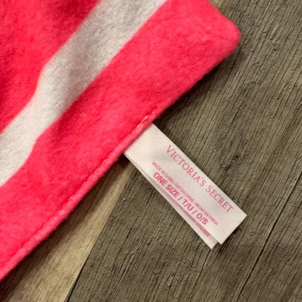 Victoria's Secret Pink, Yellow and Orange Striped Beach Blanket